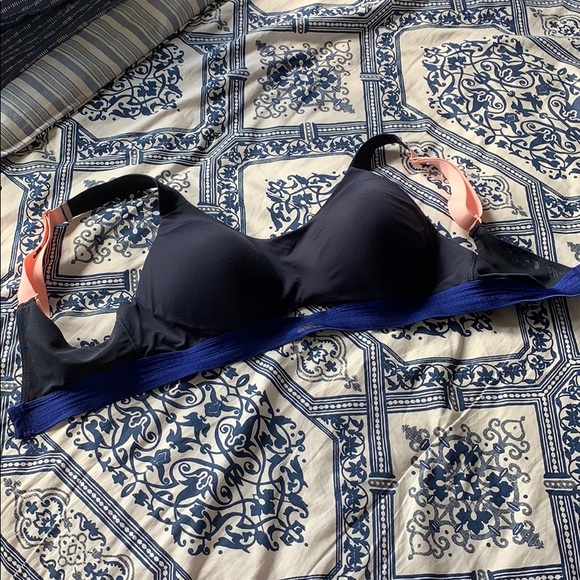 Adidas Sports Bra - Navy, Blue, and Peach Colour - Picture 3 of 4